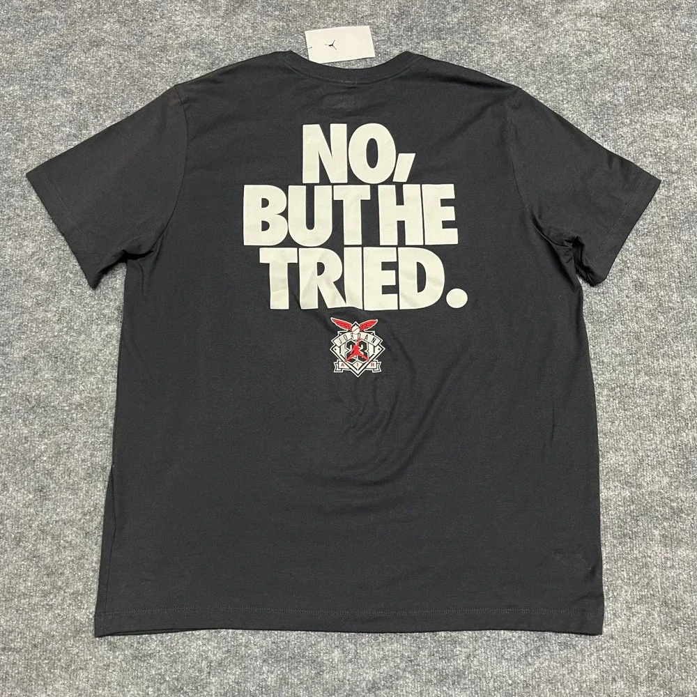 Jordan Shirt Mens XL Black Graphic Michael Jordan The Greatest Baseball Player